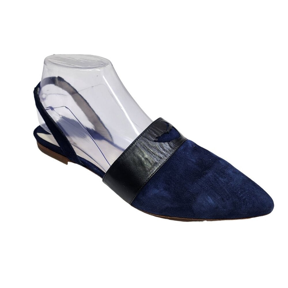 Tahari Mules Pointed Toe Suede Shoes Women's Size 38